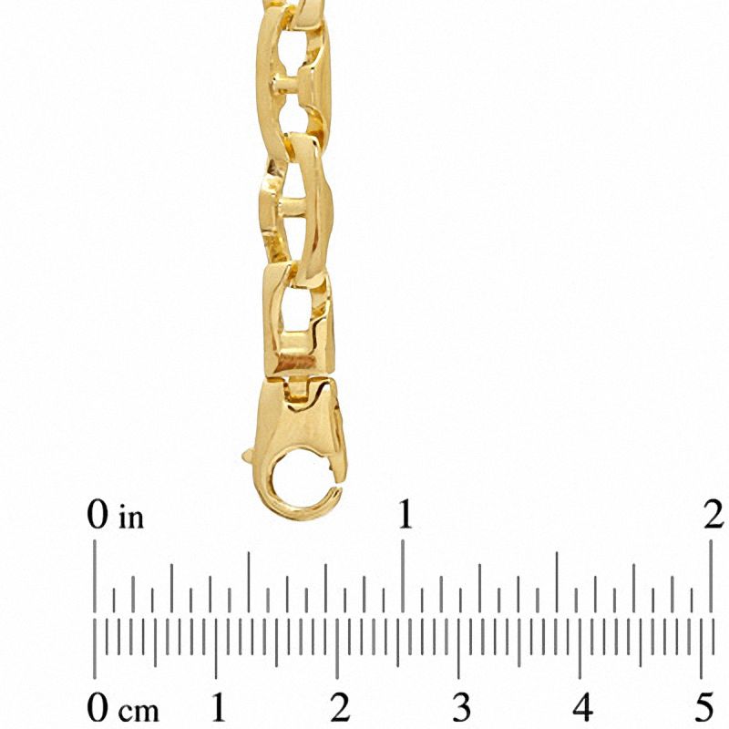 Men's 6.3mm Link Bracelet in 10K Gold - 8.75"