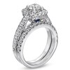 Thumbnail Image 2 of Vera Wang Love Collection 2 CT. T.W. Diamond Frame Bridal Set in 14K White Gold