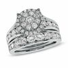 Thumbnail Image 1 of 2-3/4 CT. T.W. Diamond Frame Bridal Set in 14K White Gold