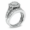 Thumbnail Image 2 of 2-3/4 CT. T.W. Diamond Frame Bridal Set in 14K White Gold