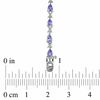 Thumbnail Image 1 of Pear-Shaped Tanzanite Line Bracelet in Sterling Silver