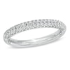 Vera Wang Love Collection 3/8 CT. T.W. Diamond Two Row Band in 14K White Gold