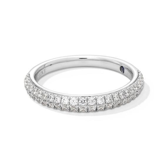 Vera Wang Love Collection 3/8 CT. T.w. Diamond Two Row Band 14K White Gold