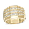 Thumbnail Image 0 of Men's 1-3/4 CT. T.W. Diamond Channel Set Triple Row Ring in 10K Gold