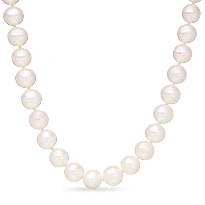 Main Image 1 of Honora 7.0-7.5.0mm Freshwater Cultured Pearl Strand Necklace