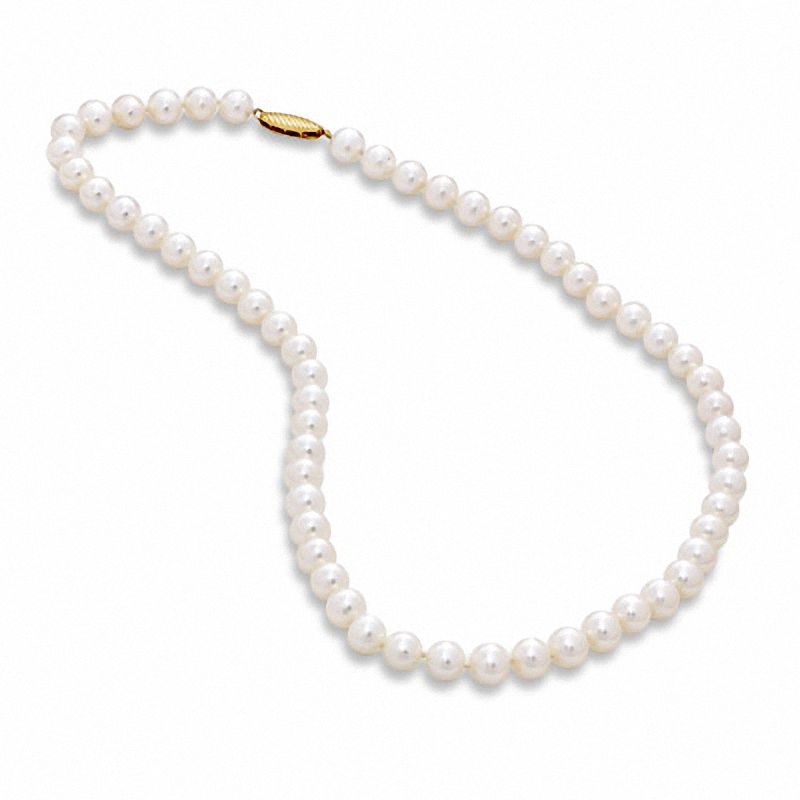 Honora 7.0-7.5.0mm Freshwater Cultured Pearl Strand Necklace