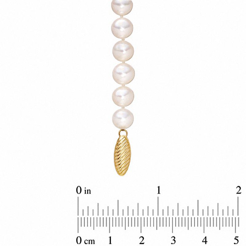 Main Image 3 of Honora 7.0-7.5.0mm Freshwater Cultured Pearl Strand Necklace