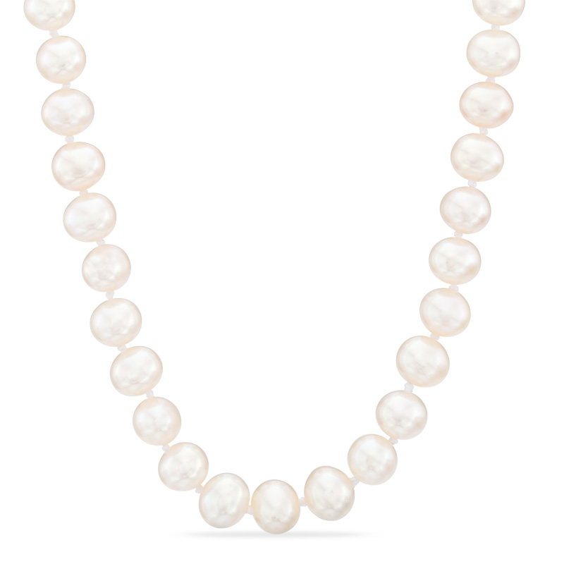 Main Image 1 of 6.0-7.0mm Freshwater Cultured Pearl Strand Necklace with 14K Gold Clasp