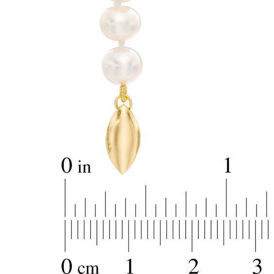 6.0-7.0mm Freshwater Cultured Pearl Strand Necklace with 14K Gold Clasp
