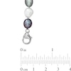 Thumbnail Image 2 of Honora 7.0-8.0mm Baroque Tuxedo Freshwater Cultured Pearl Strand Necklace, Bracelet and Earrings Set