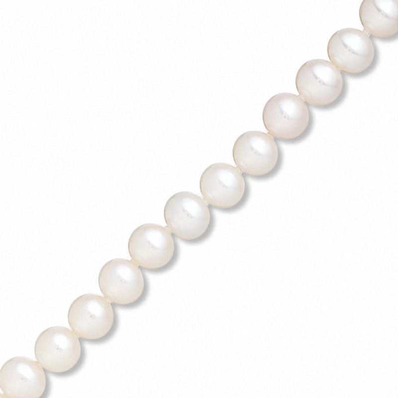 Main Image 1 of Honora 6.0-6.5mm Freshwater Cultured Pearl Bracelet-7.25"