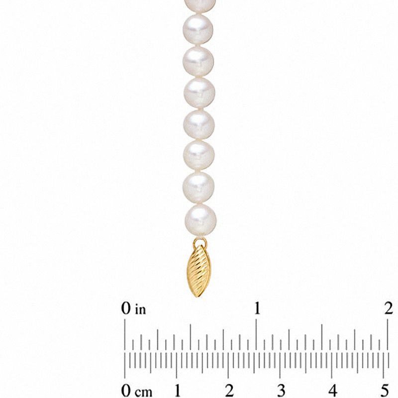Main Image 3 of Honora 6.0-6.5mm Freshwater Cultured Pearl Bracelet-7.25"