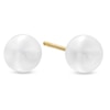Thumbnail Image 0 of 5.0 - 5.5mm Cultured Freshwater Pearl Stud Earrings in 14K Gold