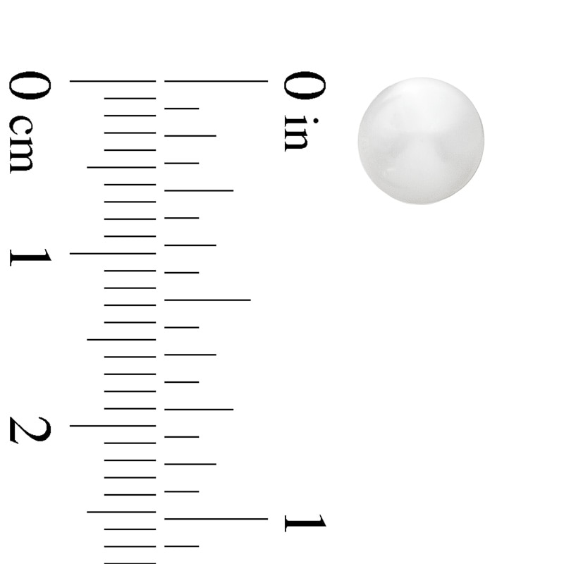 Main Image 2 of 7.0-7.5mm Freshwater Cultured Pearl Stud Earrings in 14K Gold