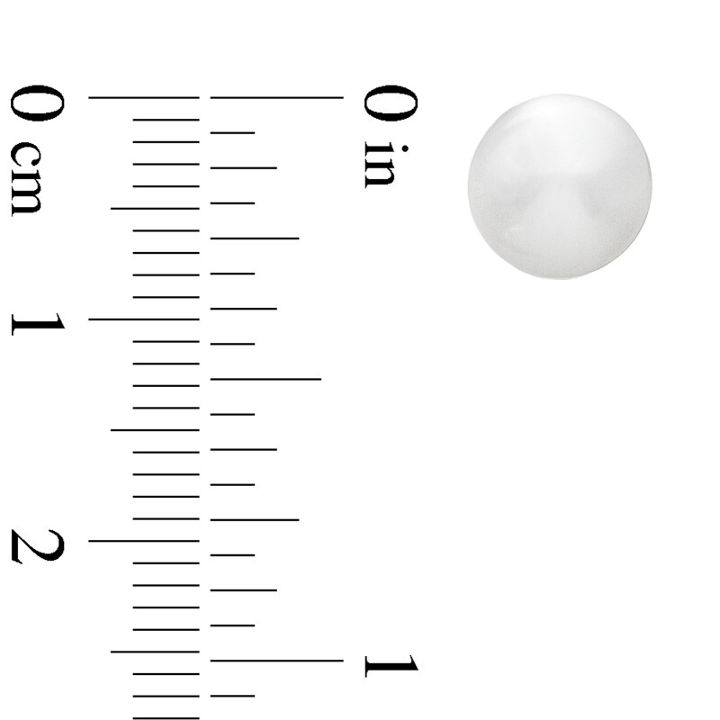 Main Image 2 of 8.0-8.5mm Freshwater Cultured Pearl Stud Earrings in 14K Gold