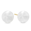 Thumbnail Image 0 of 9.0 - 10.0mm Cultured Freshwater Pearl Stud Earrings in 14K Gold