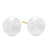Thumbnail Image 1 of 9.0-10.0mm Freshwater Cultured Pearl Stud Earrings in 14K Gold