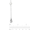 Thumbnail Image 2 of Honora 7.5-8.0mm Freshwater Cultured Pearl Station Necklace and Earrings Set in Sterling Silver
