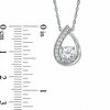 Thumbnail Image 2 of Lab-Created White Sapphire Pendant and Earrings Set in Sterling Silver