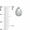 Thumbnail Image 3 of Lab-Created White Sapphire Pendant and Earrings Set in Sterling Silver