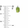 Thumbnail Image 4 of Oval Peridot and Diamond Accent Pendant, Ring and Earrings Set in Sterling Silver - Size 7