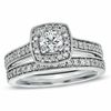 Thumbnail Image 0 of Celebration Ideal 1 CT. T.W. Diamond Bridal Set in 14K White Gold (J/I1)