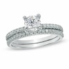 Thumbnail Image 1 of Celebration Grand® 1-1/4 CT. T.W. Certified Diamond Bridal Set in 14K White Gold (J/I1)
