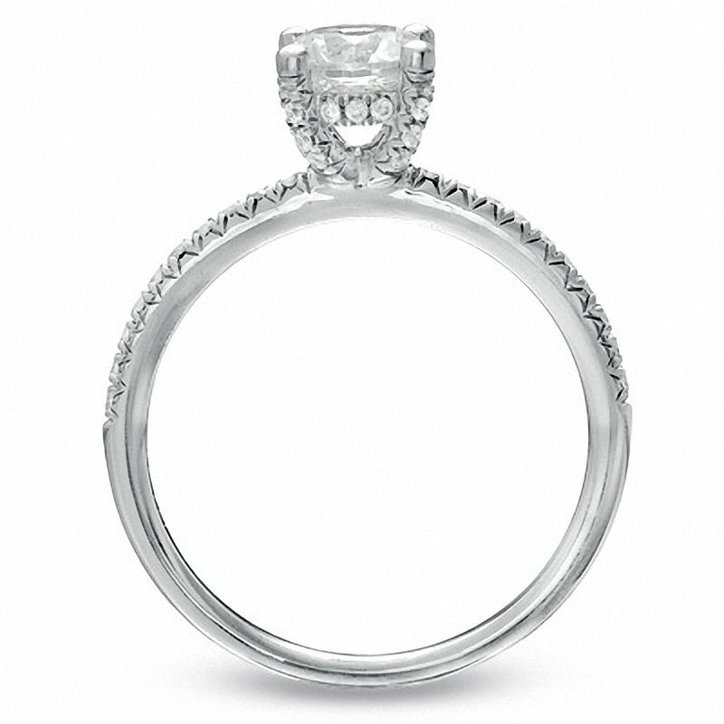 Main Image 4 of Celebration Grand® 1-1/4 CT. T.W. Certified Diamond Bridal Set in 14K White Gold (J/I1)