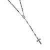 Thumbnail Image 2 of Men's Stainless Steel Rosary Necklace - 24"