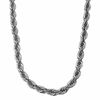 Thumbnail Image 0 of Men's 4.0mm Rope Chain Necklace in Stainless Steel - 24"