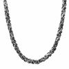 Thumbnail Image 0 of Men's 6.0mm Byzantine Chain Necklace in Stainless Steel - 24"