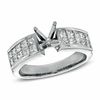 Thumbnail Image 1 of 1 CT. T.W. Princess-Cut Diamond Semi-Mount in 14K White Gold