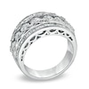 Thumbnail Image 1 of 2 CT. T.W. Round and Baguette Diamond Anniversary Band in 14K White Gold