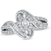 1 CT. T.W. Marquise Diamond Twist Engagement Ring in 14K White Gold