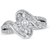 Thumbnail Image 1 of 1 CT. T.W. Marquise Diamond Twist Engagement Ring in 14K White Gold