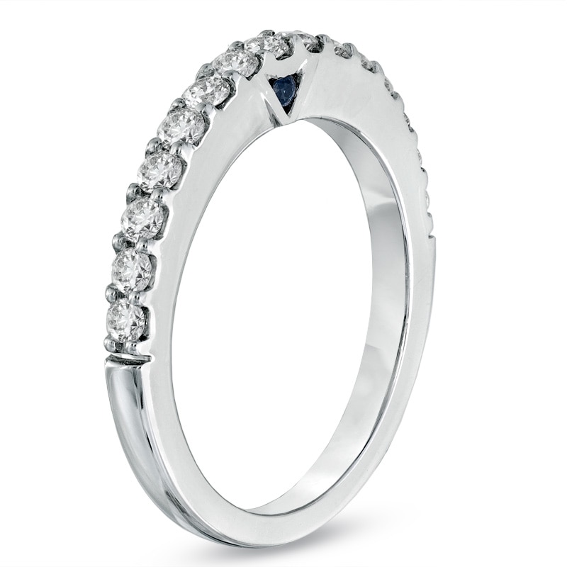 Vera Wang Love Collection 1/2 CT. T.W. Diamond Band in 14K White Gold