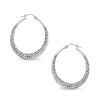Thumbnail Image 1 of Crystal Hoop Earrings in Sterling Silver