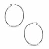 Thumbnail Image 1 of 47mm Polished Hoop Earrings in 14K White Gold