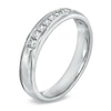 Thumbnail Image 2 of Men's 1/6 CT. T.W. Diamond Wedding Band in 10K White Gold
