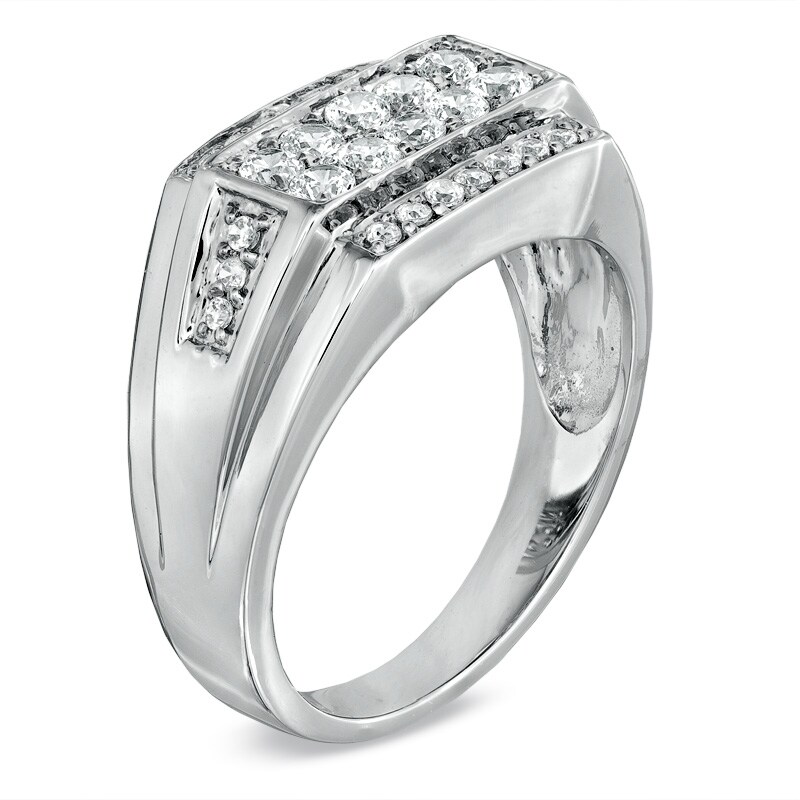 Men's 3/4 CT. T.W. Diamond Ring in 10K White Gold Zales