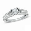 Thumbnail Image 1 of 1 CT. T.W. Certified Canadian Princess-Cut Diamond Engagement Ring in 14K White Gold (I/I1)