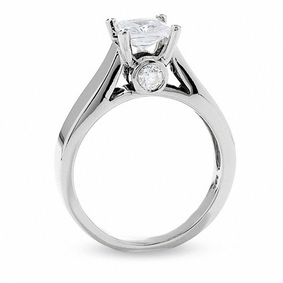 1-1/4 CT. T.w. Princess-Cut Diamond Solitaire Engagement Ring in 14K White Gold