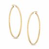 Thumbnail Image 1 of 50mm Diamond-Cut Hoop Earrings in 14K Gold