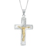 Thumbnail Image 1 of Two-Tone Crucifix Pendant in Sterling Silver with 14K Gold Plate