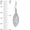 Thumbnail Image 2 of Crystal Teardrop-Shaped Earrings in Sterling Silver