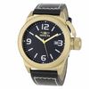 Thumbnail Image 1 of Men's Invicta Corduba Gold-Tone Strap Watch with Black Dial (Model: 1111)