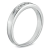 Thumbnail Image 1 of Ladies' 1/20 CT. T.W. Diamond Five Stone Wedding Band in 10K White Gold