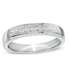 Thumbnail Image 0 of Men's 1/6 CT. T.W. Diamond Five Stone Wedding Band in 10K White Gold