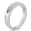 Thumbnail Image 1 of Men's 1/6 CT. T.W. Diamond Five Stone Wedding Band in 10K White Gold