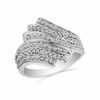 Thumbnail Image 0 of 1/2 CT. T.W. Diamond Vintage-Style Eternal Flame Ring in Sterling Silver
